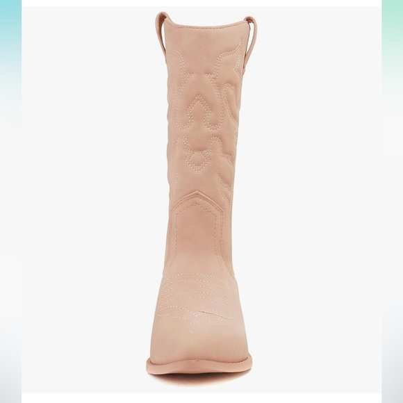 Soda Western Cowboy Pointed Toe 💖🤠 Knee High Pull On Tabs Boots - Picture 5 of 7